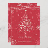 Kerstmis Zwangerschap Aankondiging kerstmis Baby (Voorkant / Achterkant)