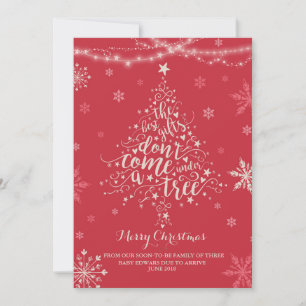 Kerstmis Zwangerschap Aankondiging kerstmis Baby