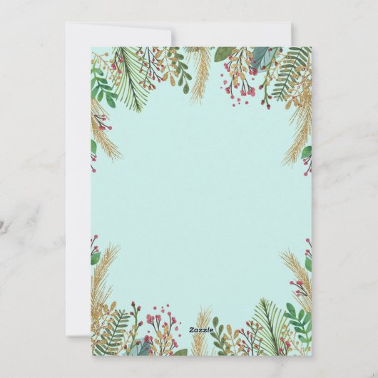 Kerstmis - Zwangerschapsuitkondiging kerstkaart (Achterkant)