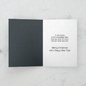 Kerstmis zwart paard krans kaart (Binnen)
