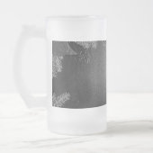 Kerstmis, zwart-wit en grijs VI Matglas Bierpul (Links)
