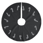 Kerstmis zwart & wit snoepriet schattig modern kerstboom rok (Voorkant)