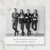 Kerstmis | Zwart-witbedrijf Bedankjes Labels (Voorkant)