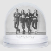 Kerstmis | Zwart-witbedrijf Sneeuwbol (Voorkant)