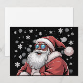 Kerstmis Zwarte Afrikaanse Amerikaanse Kerstman Xm Feestdagenkaart (Voorkant / Achterkant)