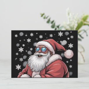 Kerstmis Zwarte Afrikaanse Amerikaanse Kerstman Xm Feestdagenkaart