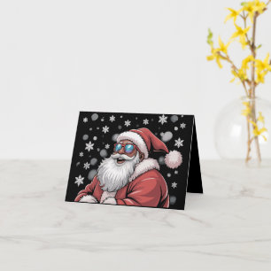Kerstmis Zwarte Afrikaanse Amerikaanse Kerstman Xm Kaart