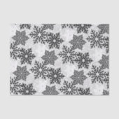 ⭐ Kerstmis - Zwarte en witte ❄ - Snowflakes Tissuepapier (Voorkant)
