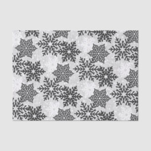 ⭐ Kerstmis - Zwarte en witte ❄ - Snowflakes Tissuepapier