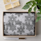 ⭐ Kerstmis - Zwarte en witte ❄ - Snowflakes Tissuepapier (Geschenk)