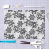 ⭐ Kerstmis - Zwarte en witte ❄ - Snowflakes Tissuepapier (Craft)
