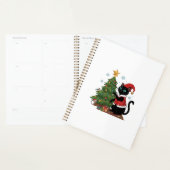 Kerstmis Zwarte Kat Kerstman Hoed Boom Muis Planner (Display)