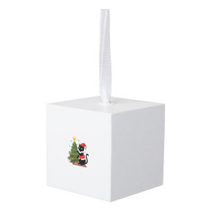 Kerstmis Zwarte Kat Sinterklaas Hoed Boom Muis Decoratie