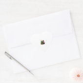 Kerstmis Zwarte Kat Sinterklaas Hoed Boom Muis Hart Sticker (Envelop)