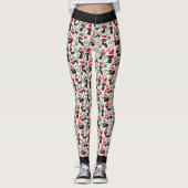 Kerstmis Zwarte Katten Leggings (Voorkant)