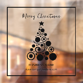 Kerstmis Zwarte Kerstboom Raamdecoratie Raamsticker (Vel 2)