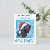 Kerstmis zwarte Russische feestdag Feestdagenkaart (Staand voorkant)