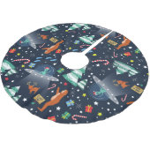 Kerstmisalien ontvoering Bigfoot Yeti Sasquatch Kerstboom Rok (Gekanteld)