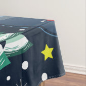 Kerstmisalien ontvoering Bigfoot Yeti Sasquatch Tafelkleed (Voorbeeld)