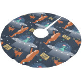 Kerstmisalien Yeti Sasquatch Bigfoot Kerstboom Rok (Gekanteld)