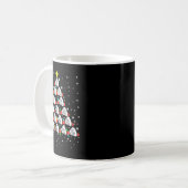 Kerstmisbadmintonspeler Shuttle Badminton Kerstmis Koffiemok (Voorkant links)