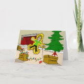 Kerstmisblessures Feestdagen Kaart (Voorkant)