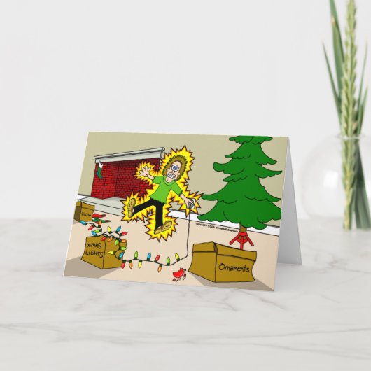 Kerstmisblessures Feestdagen Kaart (Voorkant)