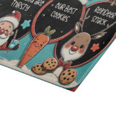 Kerstmisbordje voor de Kerstman | Melk en koekjes Snijplank (Hoek)