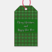 Kerstmischeque foto van huisdier cadeaulabel (Achterkant)