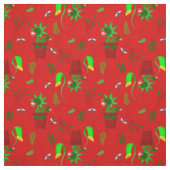 Kerstmiscreepmas Venus Flytrap Stof (Swatch)