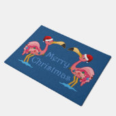 Kerstmisdecoratie Flamingo Deurmat (Schuin)