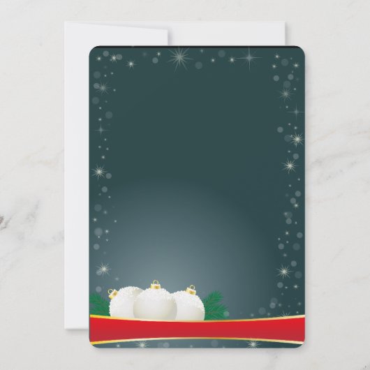 Kerstmisdecoratie, Kerstmis Kaart (Achterkant)