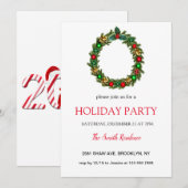 Kerstmisdecoratie, Kerstmis Kaart (Voorkant / Achterkant)