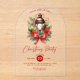 Kerstmisdecoratie Lantaarn Party Uitnodiging