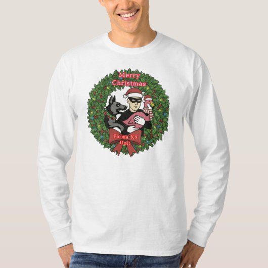 KERSTMISE PARMA K9 T-SHIRT (Voorkant)