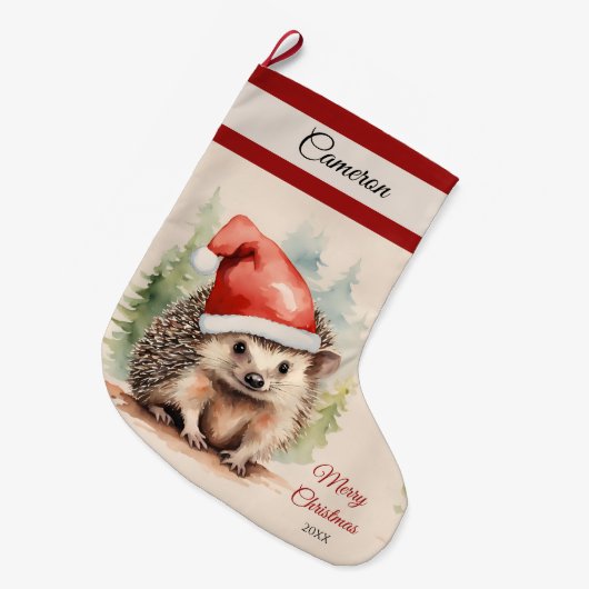 Kerstmisegels kerstkous grote kerstsok (Voorkant (Hangend))