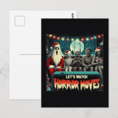 Kerstmisfilms Santa Ghost Briefkaart (Voorkant / Achterkant)