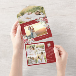 Kerstmisfoto allen in één Kaart