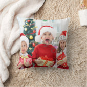 Kerstmisfoto Sjabloon kinderen of familie Kussen (Deken)
