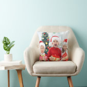 Kerstmisfoto Sjabloon kinderen of familie Kussen (Stoel)
