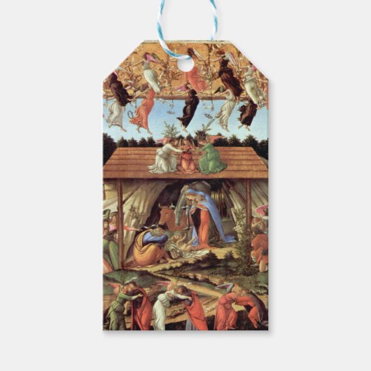 Kerstmisgeboorte, geboorte van Christus door Botti Cadeaulabel (Voorkant)