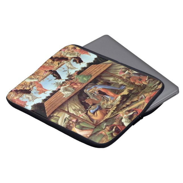Kerstmisgeboorte, geboorte van Christus door Botti Laptop Sleeve (Voorkant top)
