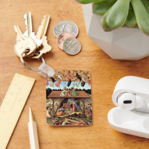 Kerstmisgeboorte, geboorte van Christus door Botti Sleutelhanger