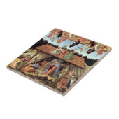 Kerstmisgeboorte, geboorte van Christus door Botti Tegeltje (Zijkant)