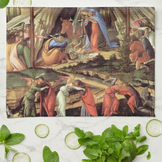 Kerstmisgeboorte, geboorte van Christus door Botti Theedoek (Gevouwen)