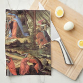 Kerstmisgeboorte, geboorte van Christus door Botti Theedoek (Quarter Fold)