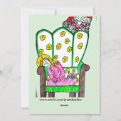 KERSTMISGEDICHT WACHTEN OP KLAAS  FEESTDAGENKAART (Achterkant)