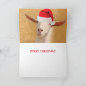 Kerstmisgeit in Festieve Stemming Feestdagen Kaart (Binnen)