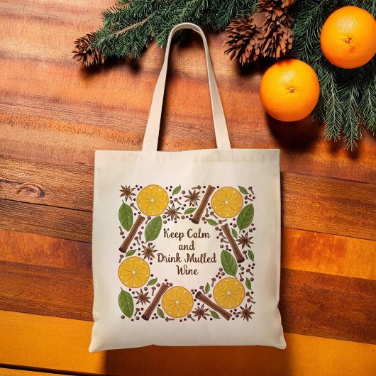 Kerstmisglühwein kruidig tote bag