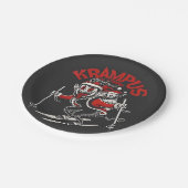 Kerstmisgras van Krampus Kerstduivel Papieren Bordje (Gekanteld)